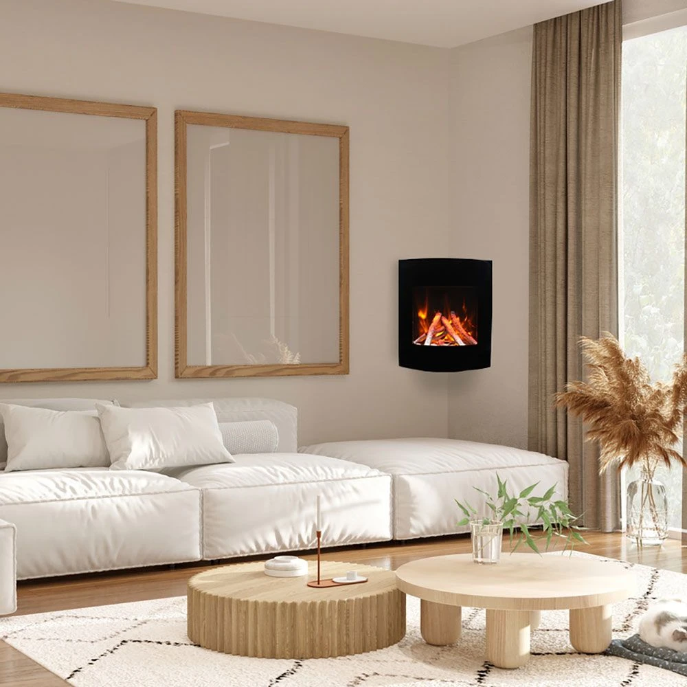 Amantii WM-BI-2428-VLR-BG Zero Clearance Series Built-In Smart Electric Fireplace 4 Amantii WM-BI-2428-VLR-BG Zero Clearance Series Built-In Smart Electric Fireplace - Image 4