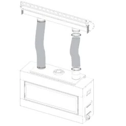 Empire White Mountain Hearth HMGW60 Gravity Heat Management With 10-Foot Flex Vent Kit