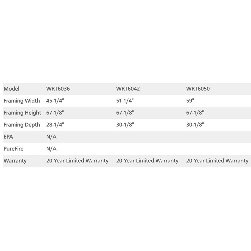 Superior 50-Inch Masonry Wood Burning Fireplace (WRT6050) 5 Superior 50-Inch Masonry Wood Burning Fireplace (WRT6050) - Image 5