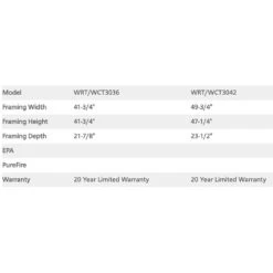 Superior 36-Inch Wood Burning Fireplace (WT3036) 7 Superior 36-Inch Wood Burning Fireplace (WT3036) -Heating Equipment Store wt3036 d 08 21