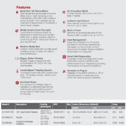 Dimplex XLF10017-XD IgniteXL Bold Deep Built-In Linear Electric Fireplace, 100-Inch 10 Dimplex XLF10017-XD IgniteXL Bold Deep Built-In Linear Electric Fireplace, 100-Inch -Heating Equipment Store xlf10017 xd e 12 22