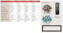 Remii 1027xx-XS Extra Slim Indoor Built-In Electric Fireplace With Black Steel Surround -Heating Equipment Store xs specs